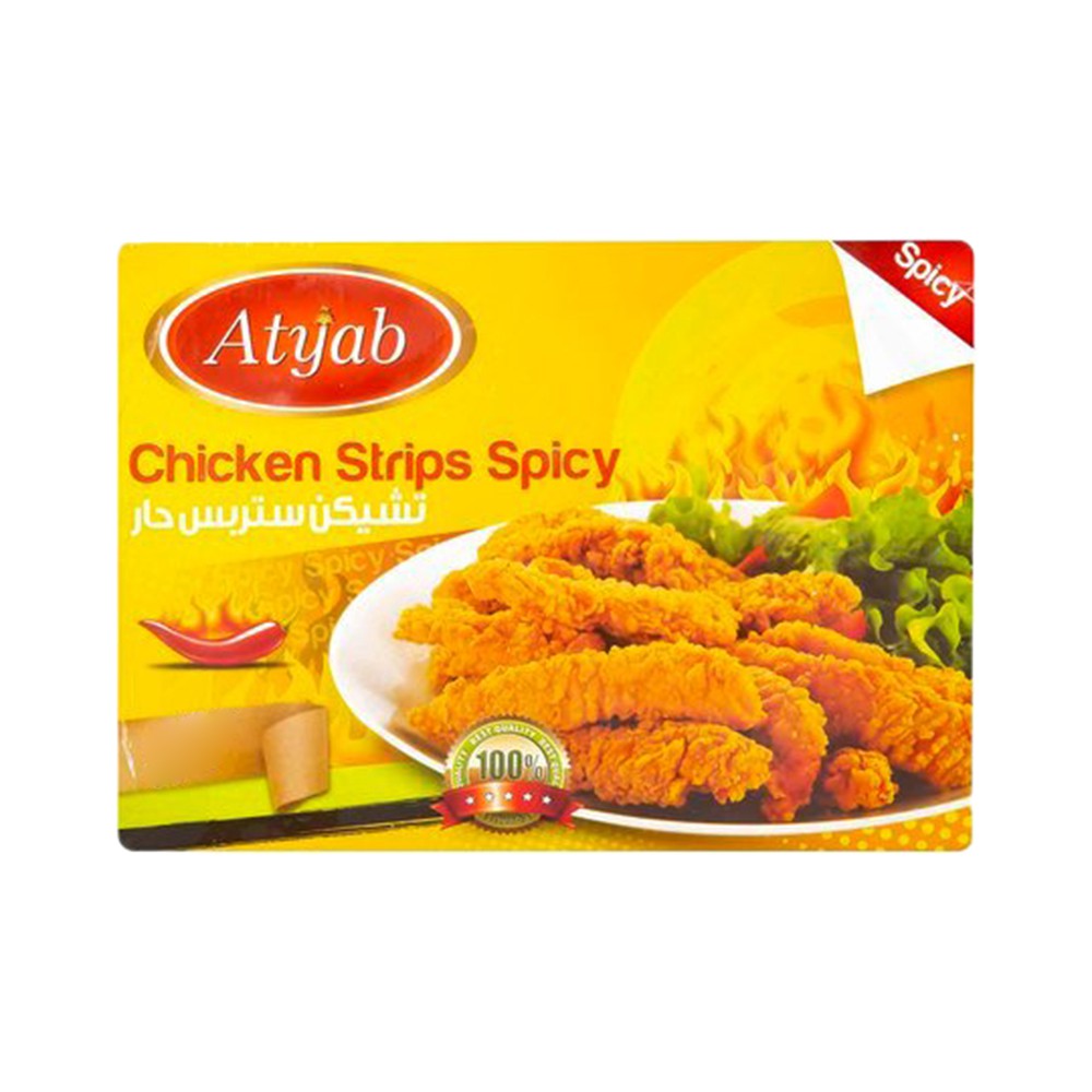 Atyab Spicy Chicken Stripes - 400g