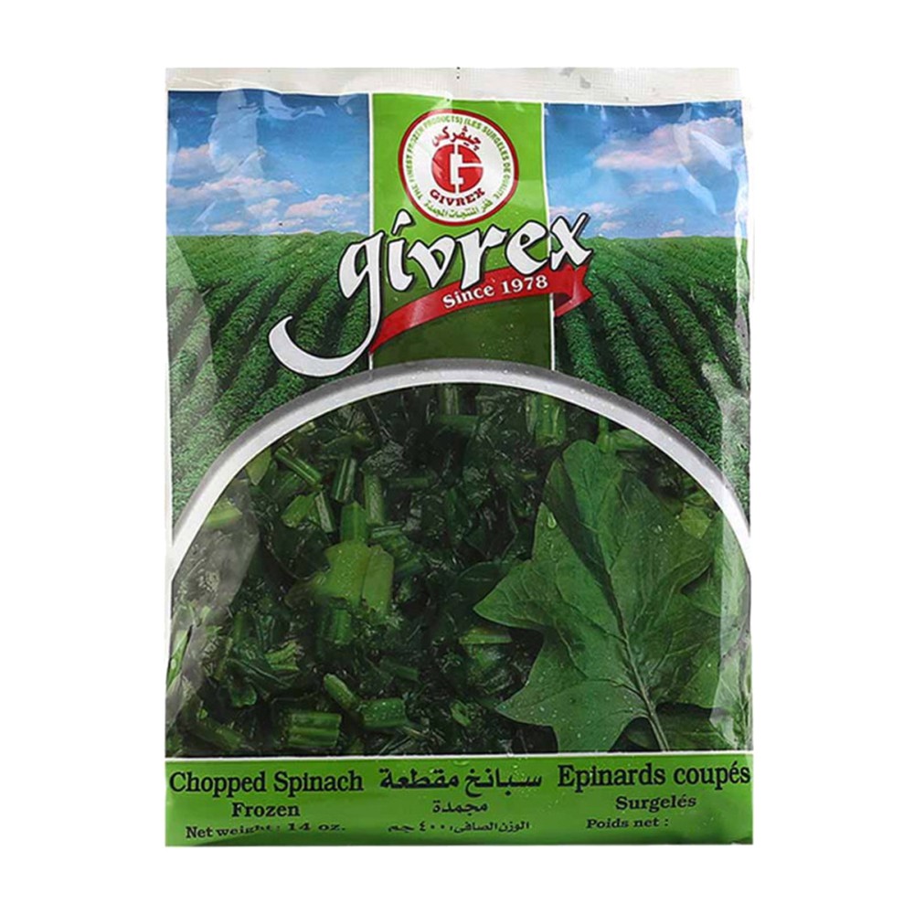 Givrex Frozen Chopped Spinach - 400g