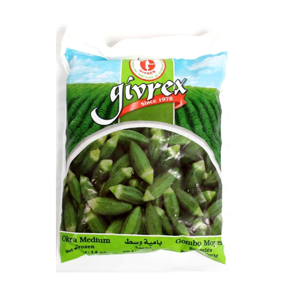 Givrex Frozen Medium Okra - 400g