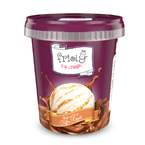 Frioly Ice Cream Toffee Ripple -500 Ml