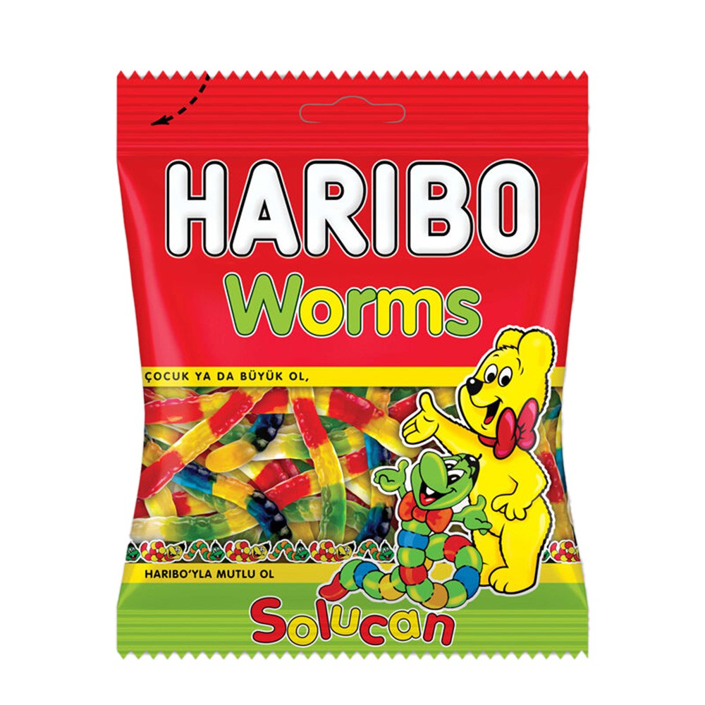 Haribo Worms Jelly - 80g