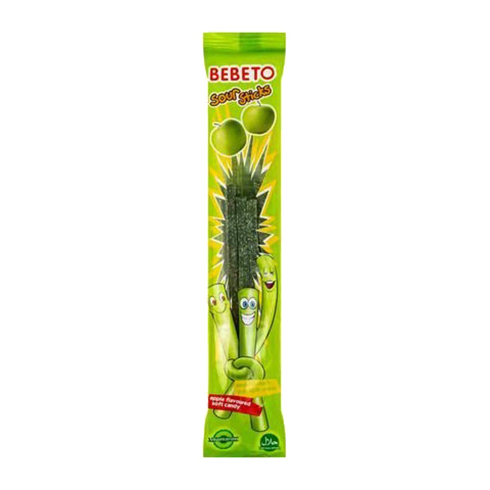 Bebeto Jelly Sticks Apple Sour 30g