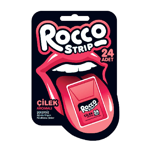 Rocco Strawberry Strips - 16 Pc