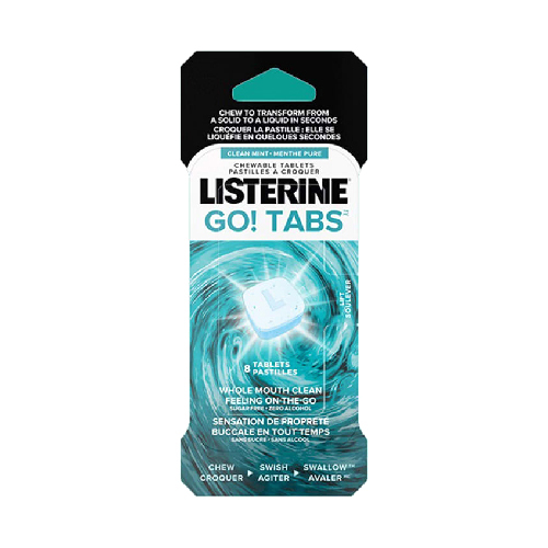 Listerine Chew. Mouthwash Tablets - 4 Pc