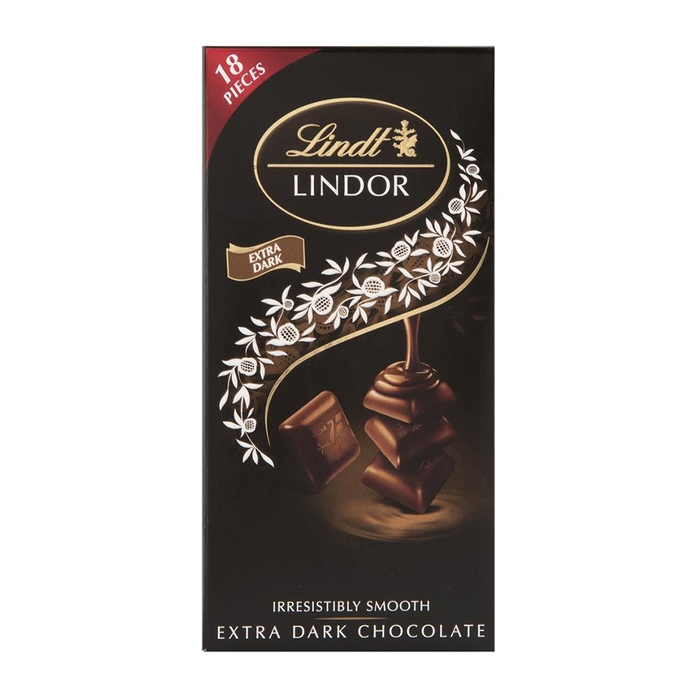 Lindt Lindor Extra Dark Chocolate - 100g