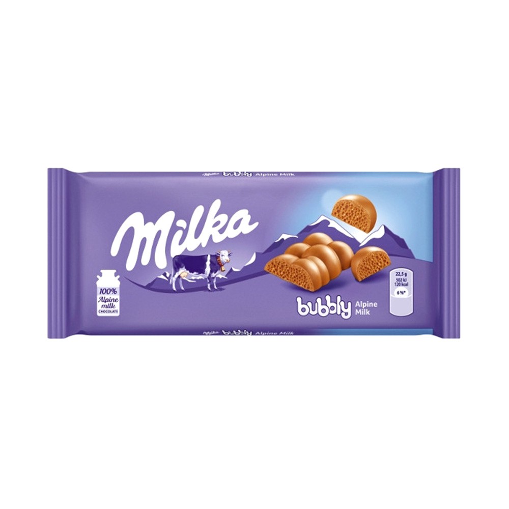 Milka Bubbly Alpine Milk Chocolate - 90g