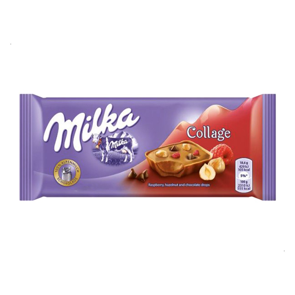 Milka Collage Ch. Bar w/Hazelnut - 93g