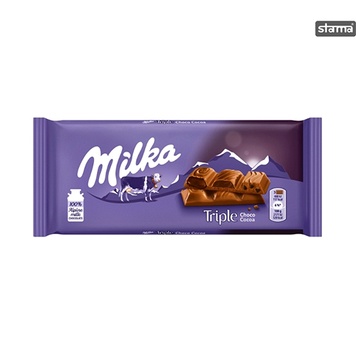 Milka Choco Milk Trible Choco Cocoa 100G