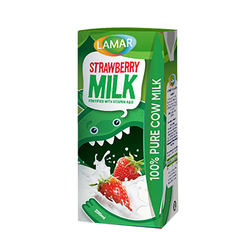 Lamar Strawberry Flavored Milk -200Ml