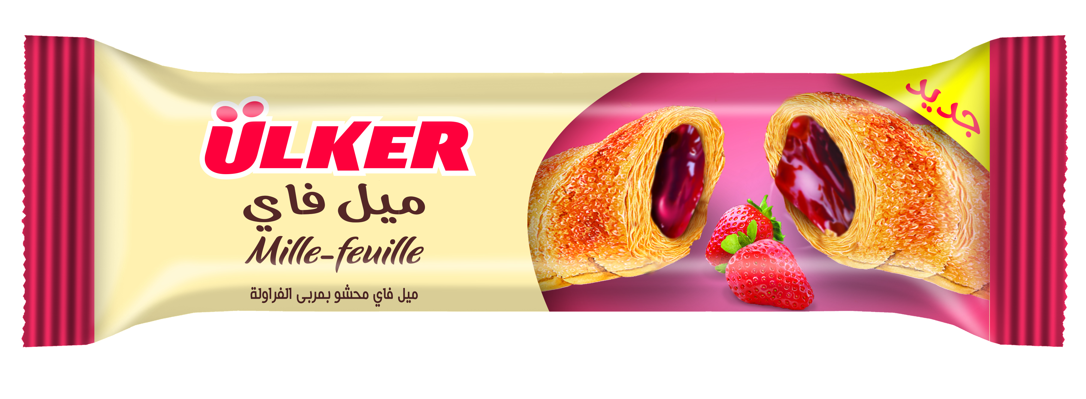 Ulker Mille Feuille Strawberry -24g