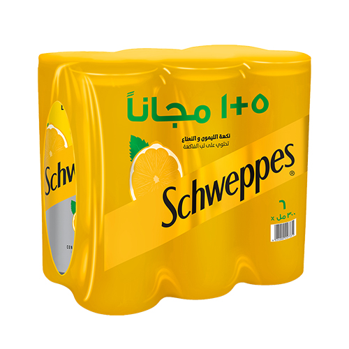 Schweppes Lemon Mint Soda Can -300M Pack