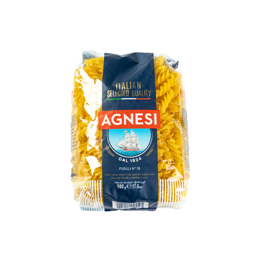 Agnesi Fusilli Pasta No.78500g