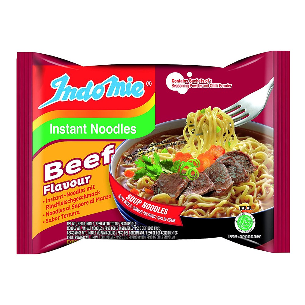 Indomie Beef Fl. Instant Noodles - 100g