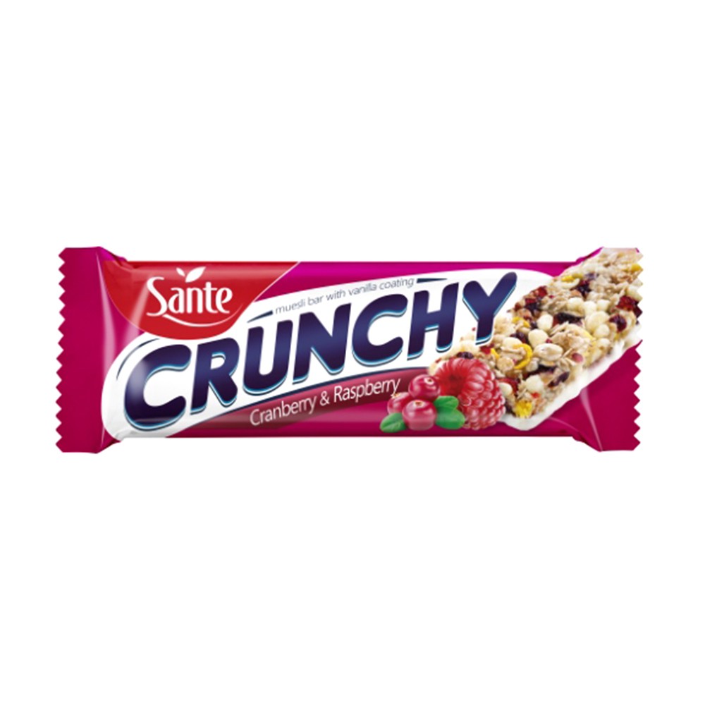 Sante Crunchy Cranberry & Raspberry- 40g