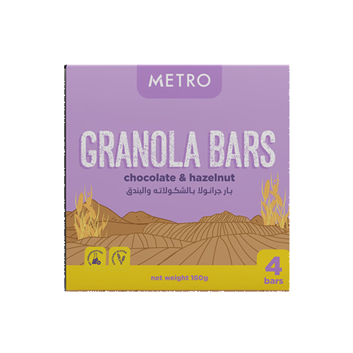 Metro.G.Bar Choco&Hazel.40G*4P