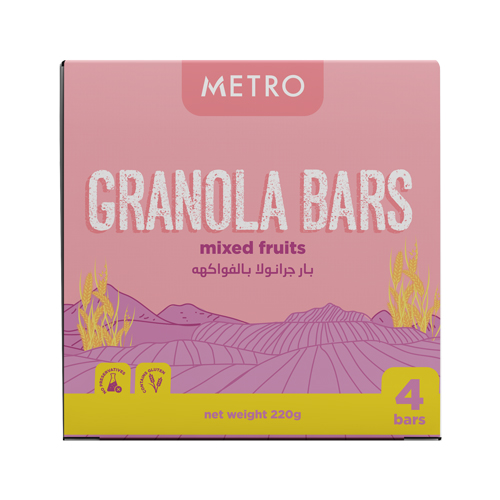 Metro Granola Bar Fruit Mix - 55g * 4P