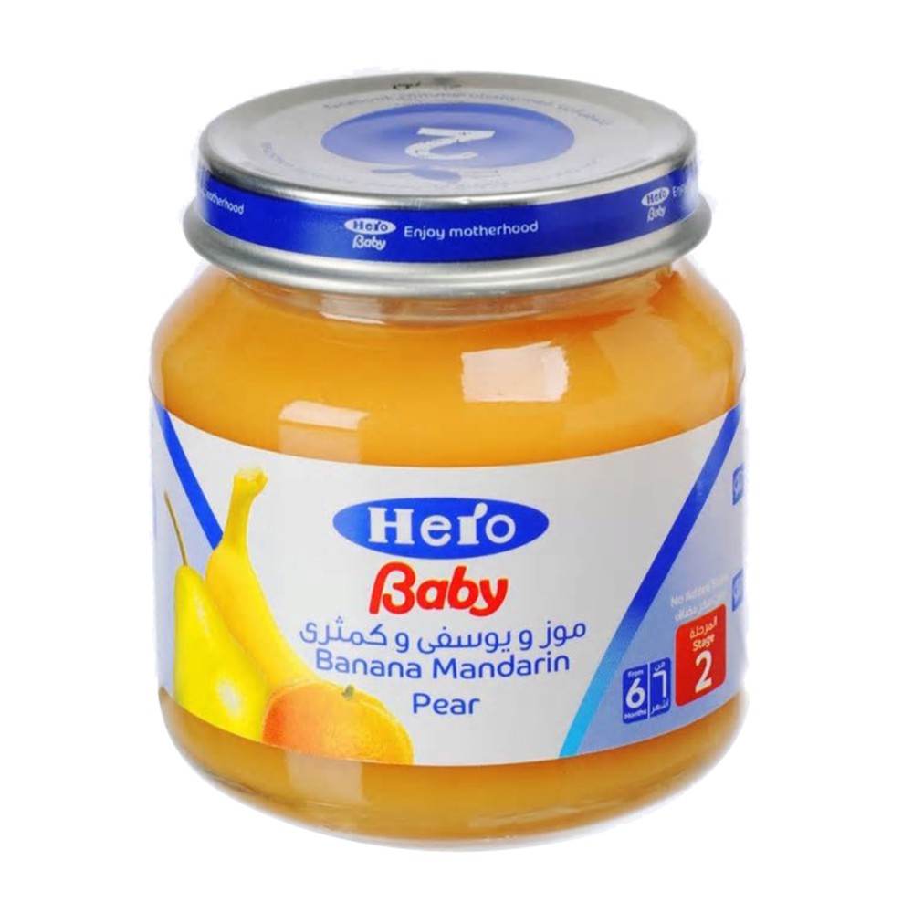 Hero Baby Mandarin & Banana w/Pear -125g