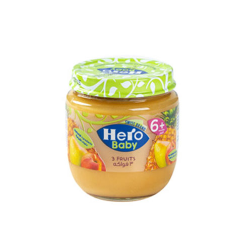 Hero Baby 3 Fruits Food Jar - 125g