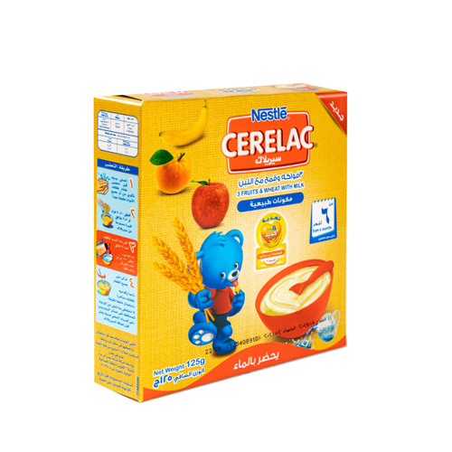 Nestle Cerelac 3 Fr & Wh. w. Milk - 125g