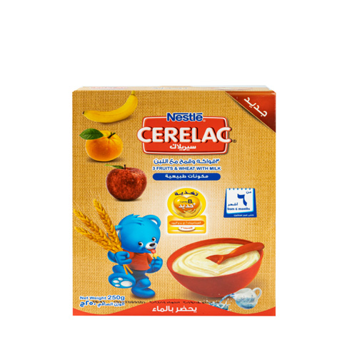 Nestle Cerelac 3 Fr & Wh. w. Milk - 250g