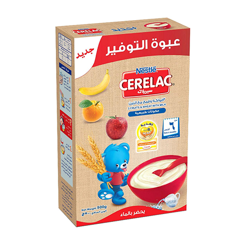 Nestle Cerelac 3 Fr & Wh. w. Milk - 500g