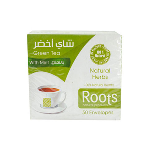 Roots Mint Green Herbs Tea - 50 Bags