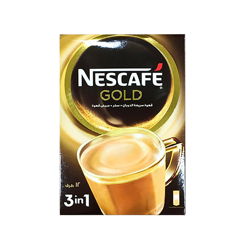 Nescafe Gold 3 in 1 Coffee - 21g x 12 Pc