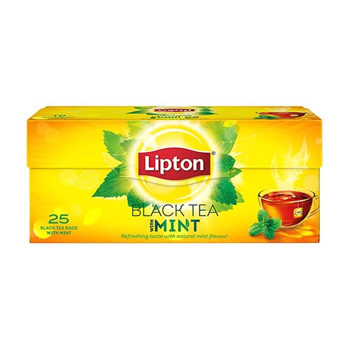 Lipton Mint Black Tea Bag - 25 Pcs