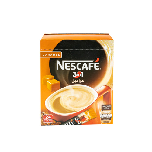 Nescafe 3 in 1 Carml Stick - 18g x 24 Pc