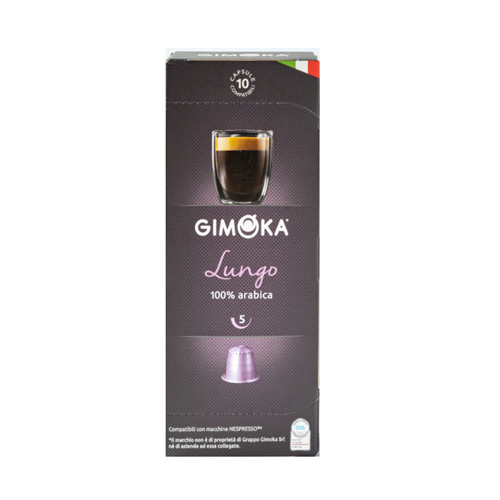 Gimoka Lungo Arabica Coffee Capsules-55g