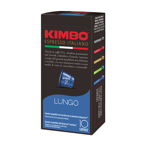 Kimbo Lungo Nespresso Capsules - 10 Pc