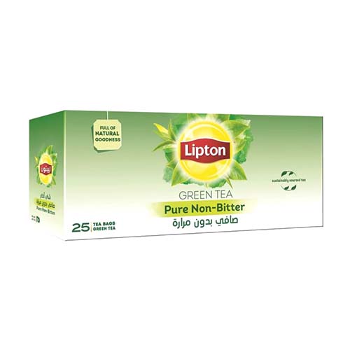 Lipton Non-Bitter Green Tea Bag - 25 Pc