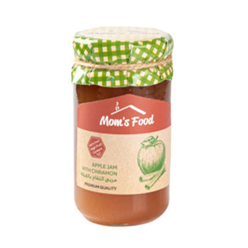 Moms Food Apple Jam with Cinnamon - 340g