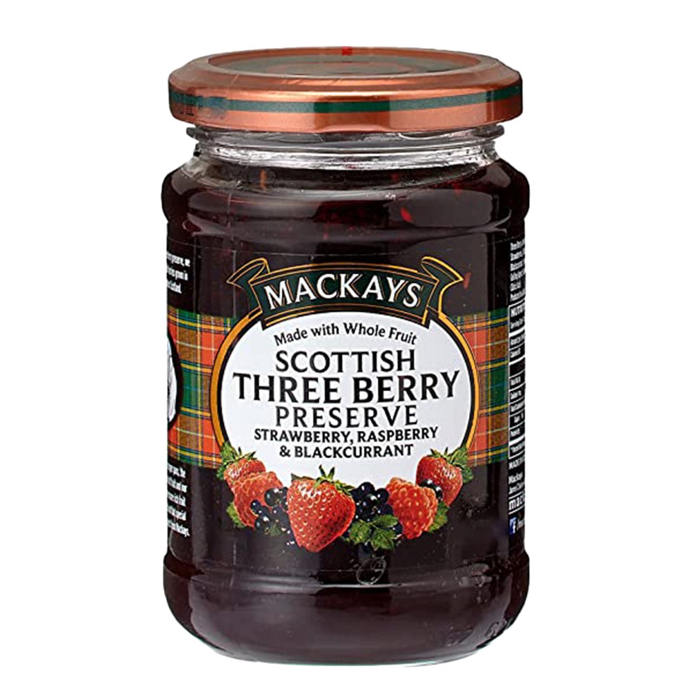 Mackays Scottish Three Berry Jam - 340g