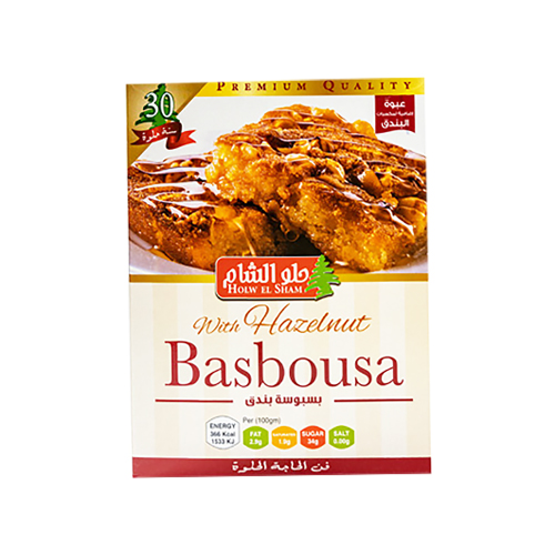 Holw El Sham Basbousa With Hazelnut 400g