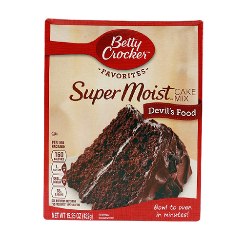 Betty Crocker Cake Mixture Devils Food -