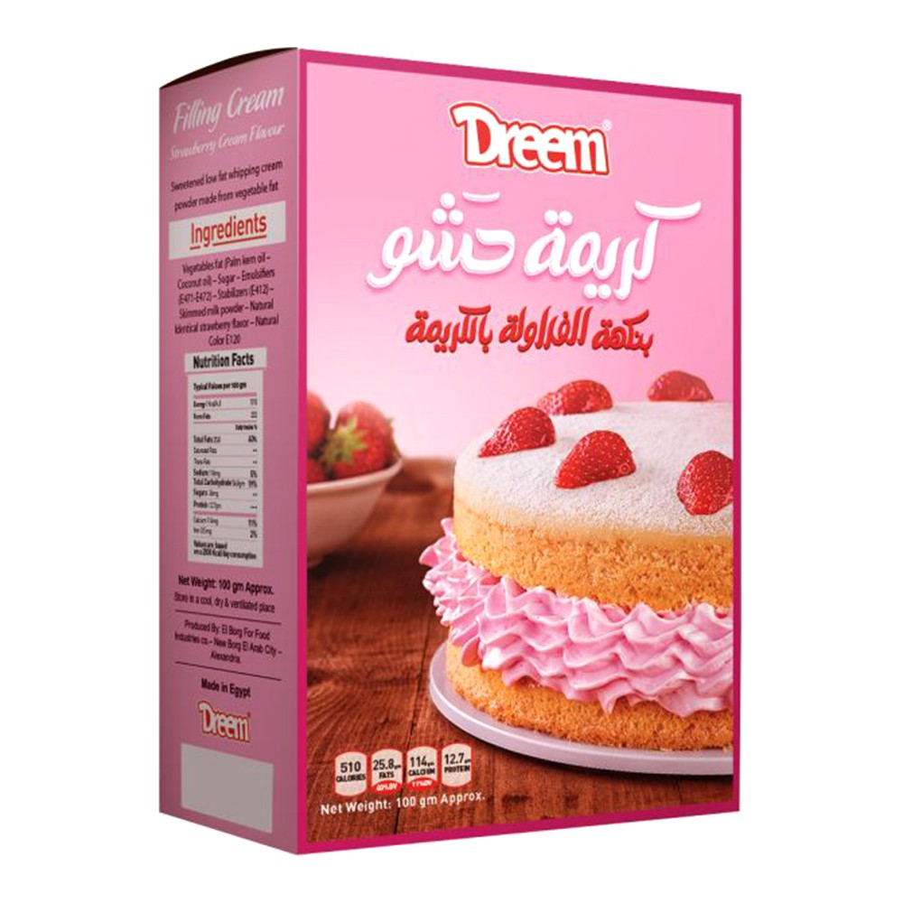 Dreem Strawberry Filling Cream - 100g