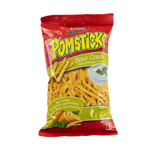 Lorenz Sour Cream Flv Pomsticks - 85g