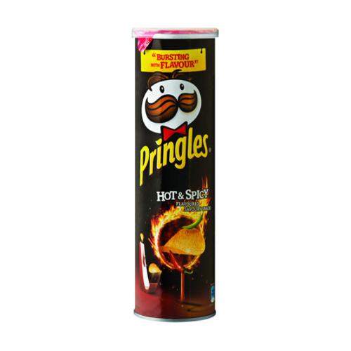 Pringles Potato Hot & Spicy Chips - 130g