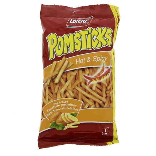 Lorenz Hot and Spicy Pomsticks - 85g