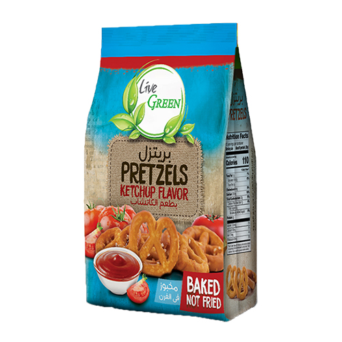 Live Green Pretzels Katchap 180 Gm