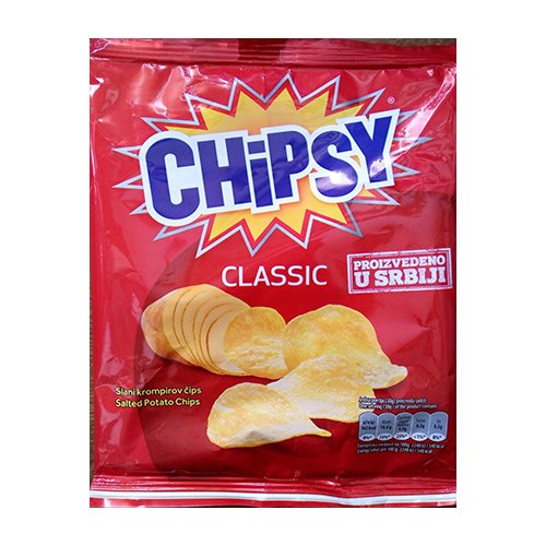 Chipsy Potato Chips W/Salt 128-138G