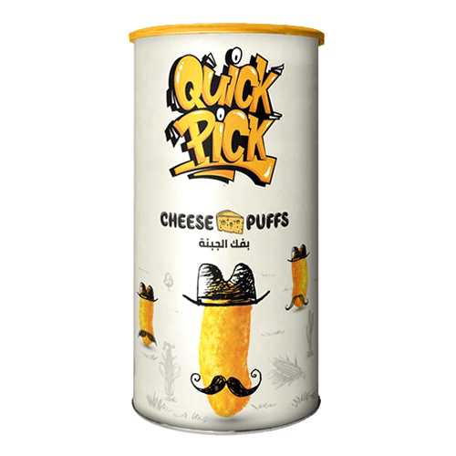 Quick Pick Hot Cheese Puffs Can 60-70G