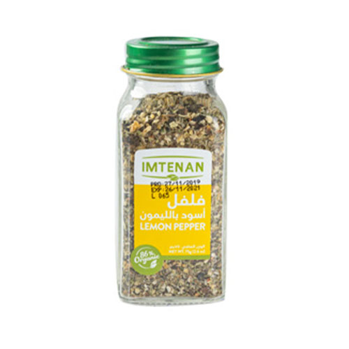 Imtenan Org Lemon Pepr Spices Mix - 65g