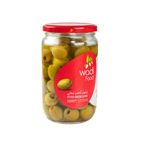 Wadi Food Natural Green Olives - 650g