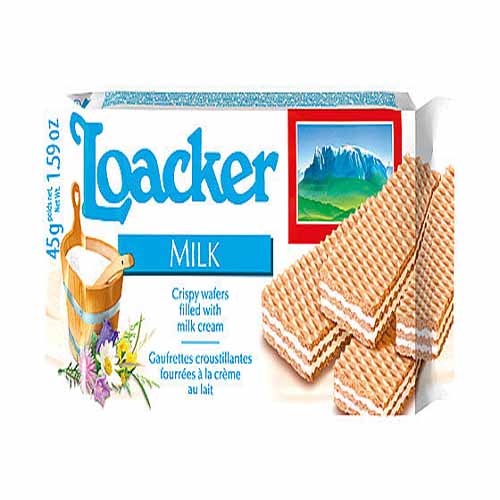 Loacker Milk Bite Size Wafers - 45g