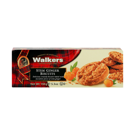 Walkers Stem Ginger Biscuits - 150g