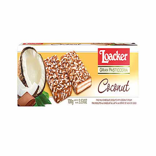 Loacker Coconut & Chocolate Wafer - 100g