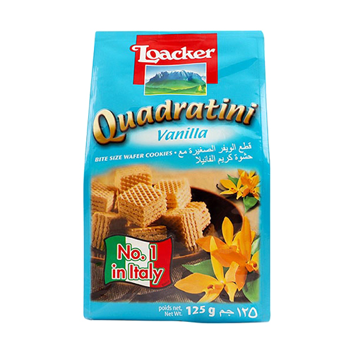 Loacker Quadratini Vanilla Wafer - 125g