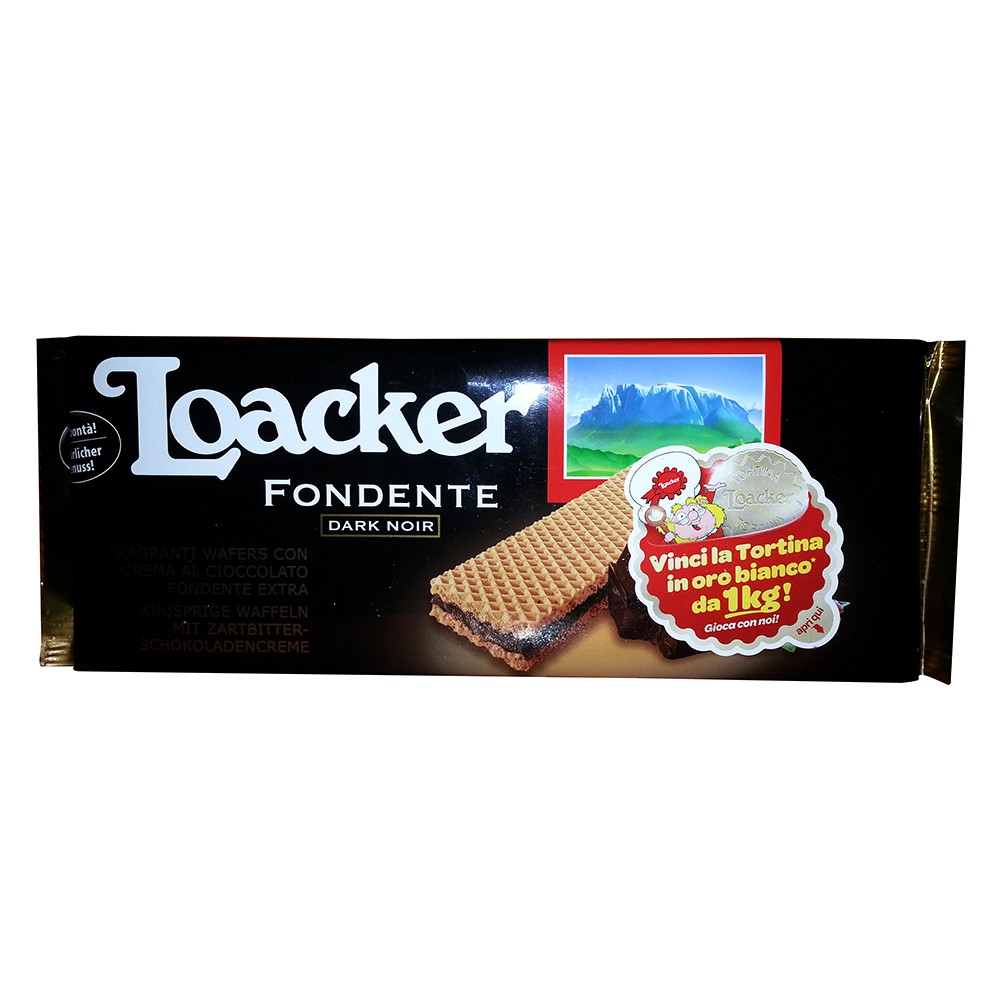 Loacker Fondente Dark Noir Wafer - 150g